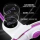 HMS ZESTAW HULA HOP MAGNETYCZNY WHITE/VIOLET HHM17 Z LICZNIKIEM HMS + PAS WYSZCZUPLAJĄCY BR163 BLACK 9