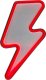 Lampa sufitowa Zumaline Zuma Line Neon FM-WN85 neon ścienny 1x5W LED K 480 lm czerwony 1