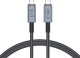Kabel USB Tech-Protect USB-C - USB-C 1 m Czarny (5906302308989) 1