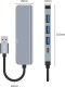 Adapter USB Tech-Protect TECH-PROTECT V0-HUB ADAPTER 5IN1 GREY 5