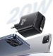 Ładowarka Usams USAMS Ład. siec. 1xUSB-C ze zwijanym kablem USB-C Retractable PD+QC 20W Gan Fast Charging biały/white YC Series CC233TC02 (US-CC233) 3