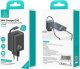 Ładowarka Usams USAMS Ład. siec. 1xUSB-C ze zwijanym kablem USB-C Retractable PD+QC 20W Gan Fast Charging czarny/black YC Series CC233TC01 (US-CC233) 25
