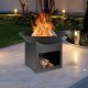 Ambiance Palenisko ogrodowe metalowe czarne 56x41 cm 1