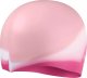 Speedo Dziecięcy czepek silikonowy Speedo MULTI COLOUR SILC CAP JU oyster/white/blush 1