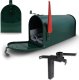Bituxx Skrzynka na listy amerykańska USA MAIL z uchwytem (zielony) 14