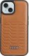 Audi Synthetic Leather MagSafe iPhone 15 Plus / 14 Plus 6.7" brązowy/brown hardcase AU-TPUPCMIP15M-GT/D3-BN 14