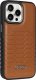 Audi Audi Synthetic Leather MagSafe iPhone 15 Pro 6.1" brązowy/brown hardcase AU-TPUPCMIP15P-GT/D3-BN 5