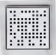 Bituxx Odpływ kwadratowy prysznicowy 15x15cm stal nierdzewna kratka ściekowa Pixel 2