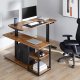 Biurko Ergo Office ER-450 Brązowe 120 cm x 60 cm 1