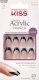 Kiss KISS Sztuczne paznokcie na klej Salon Acrylic French, Flame, Black, Short Coffin 7