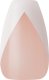 Kiss KISS Sztuczne paznokcie na klej Classy Nails, Silk Dress, White, Medium Coffin 1