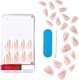 Kiss KISS Sztuczne paznokcie na klej Classy Nails, Silk Dress, White, Medium Coffin 2