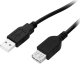 Kabel USB Blow USB-A - USB-A 1.5 m Czarny 1