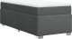 vidaXL Łóżko kontynentalne z materacem, ciemnoszara tkanina 80x200 cm 9