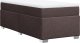 vidaXL Łóżko kontynentalne z materacem, brązowe, tkanina, 80x200 cm 9