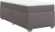 vidaXL Łóżko kontynentalne z materacem szare 80x200 cm 2