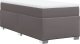 vidaXL Łóżko kontynentalne z materacem szare 80x200 cm 9