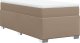 vidaXL Łóżko kontynentalne z materacem cappuccino 80x200 cm 9