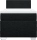 vidaXL Łóżko kontynentalne z materacem, czarne, tkanina, 80x200 cm 4