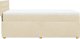vidaXL Łóżko kontynentalne z materacem, kremowe, tkanina, 80x200 cm 5