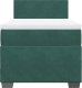 vidaXL Łóżko kontynentalne z materacem, zielone, aksamit, 80x200 cm 6