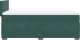 vidaXL Łóżko kontynentalne z materacem, zielone, aksamit, 80x200 cm 7