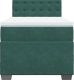 vidaXL Łóżko kontynentalne z materacem, zielone, aksamit, 90x190 cm 6