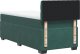 vidaXL Łóżko kontynentalne z materacem, zielone, aksamit, 90x190 cm 8
