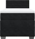 vidaXL Łóżko kontynentalne z materacem, czarne, aksamit 90x190 cm 6