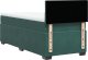 vidaXL Łóżko kontynentalne z materacem, zielone, aksamit, 90x190 cm 8