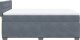 vidaXL Łóżko kontynentalne z materacem, ciemnoszara, aksamit 140x190cm 7