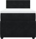 vidaXL Łóżko kontynentalne z materacem, czarne, aksamit 80x200 cm 6