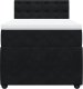 vidaXL Łóżko kontynentalne z materacem, czarne, aksamit 90x190 cm 6