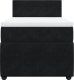vidaXL Łóżko kontynentalne z materacem, czarne, aksamit 90x190 cm 6