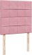 vidaXL Łóżko kontynentalne z materacem, różowe, aksamit, 90x190 cm 8