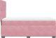 vidaXL Łóżko kontynentalne z materacem, różowe, aksamit, 90x190 cm 9