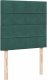 vidaXL Łóżko kontynentalne z materacem, zielone, aksamit, 90x190 cm 8