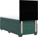 vidaXL Łóżko kontynentalne z materacem, zielone, aksamit, 90x190 cm 10
