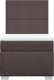 vidaXL Łóżko kontynentalne z materacem, brązowe, tkanina, 90x190 cm 6
