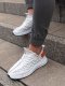 Ombre Lekkie buty męskie sneakersy sznurowane - białe V2 OM-FOKS-0141 42 1