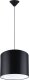 Lampa wisząca Sollux Lighting SOLLUX Lampa wisząca NOVA 30 czarna 1 x E27 SL.1405 1