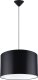 Lampa wisząca Sollux Lighting SOLLUX Lampa wisząca NOVA 40 czarna 1 x E27 SL.1406 1