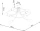 Lampa wisząca Sollux Lighting SOLLUX Żyrandol LEVAR 8 czarny 8 x E27 SL.1457 2