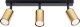 Lampa sufitowa Sollux Lighting SOLLUX Plafon WINX 3 czarny/złoty 3 x GU10 SL.1384 1