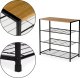 ModernHome Szafka na buty stojak regał półka loft 3 poziomy 4