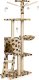 ModernHome Drapak dla kota domek drzewo legowisko 138cm xl Odciski Łapek 2