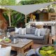 ModernHome Żagiel przeciwsłoneczny daszek wodoodporny 4x4x4m ModernHome - szary 5