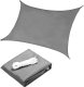 ModernHome Kwadratowy żagiel przeciwsłoneczny 5x5m daszek wodoodpornyModernHome - szary 1