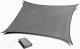 ModernHome Kwadratowy żagiel przeciwsłoneczny 4x4m daszek wodoodporny ModernHome - szary 3