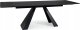 Signal Stół SALVADORE MELTED GLASS czarny/czarny mat (160-240)x90 8
